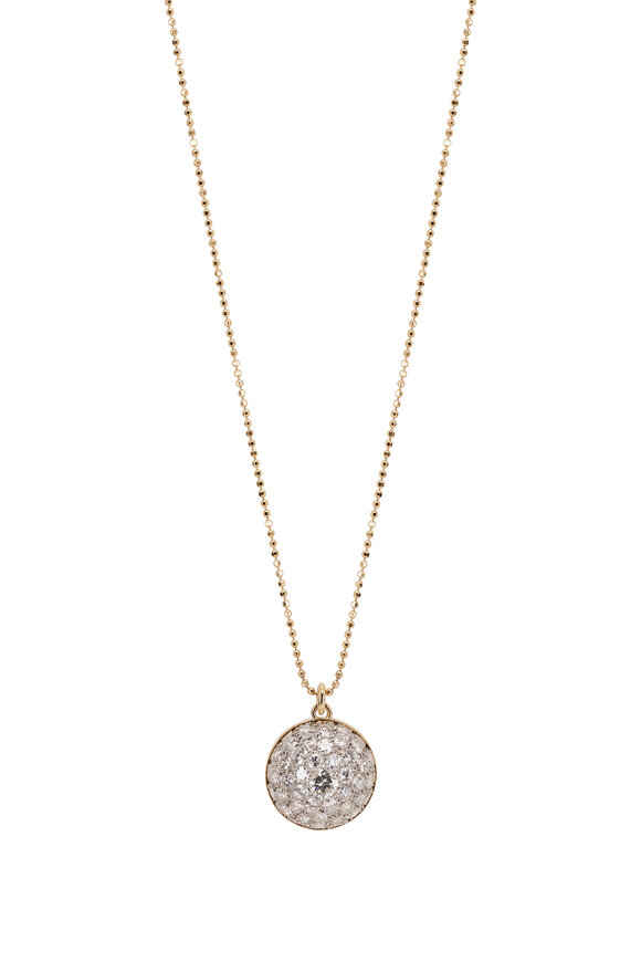 Renee Lewis - Pavé 3CT Diamond Dome Pendant Necklace