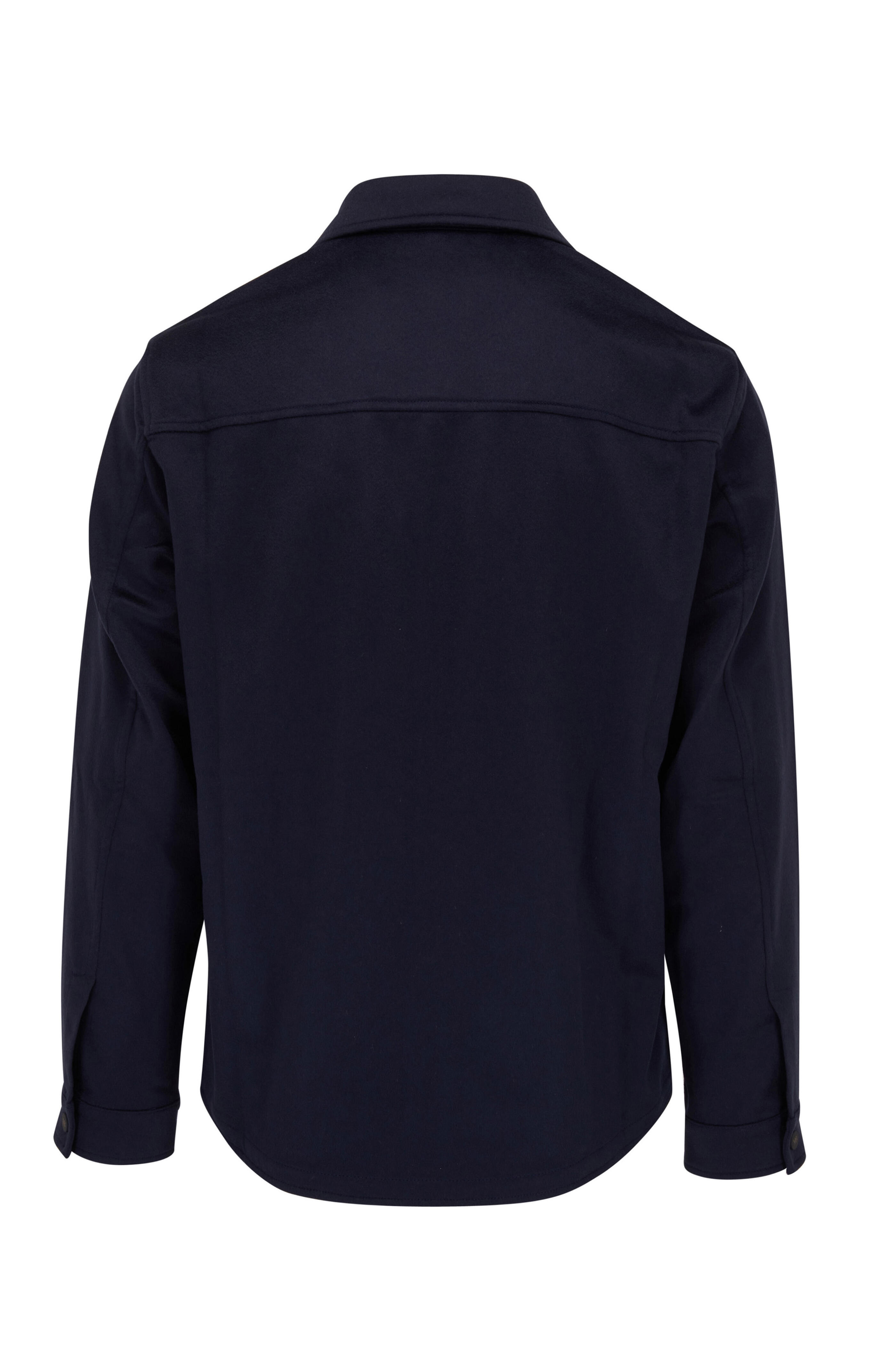 Maurizio Baldassari - Navy Cashmere Shirt Jacket