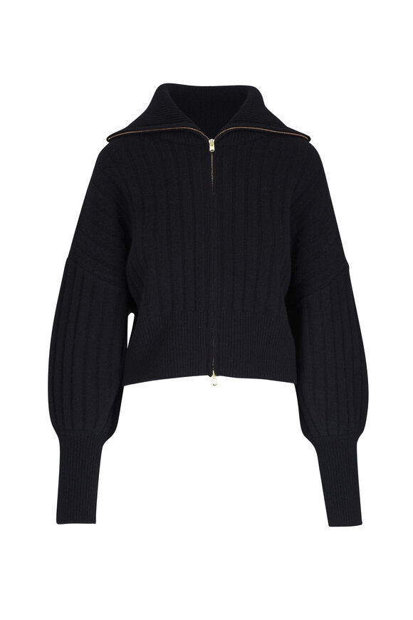 Odeeh Nerubi Extrafine Knit Zip Cardigan 