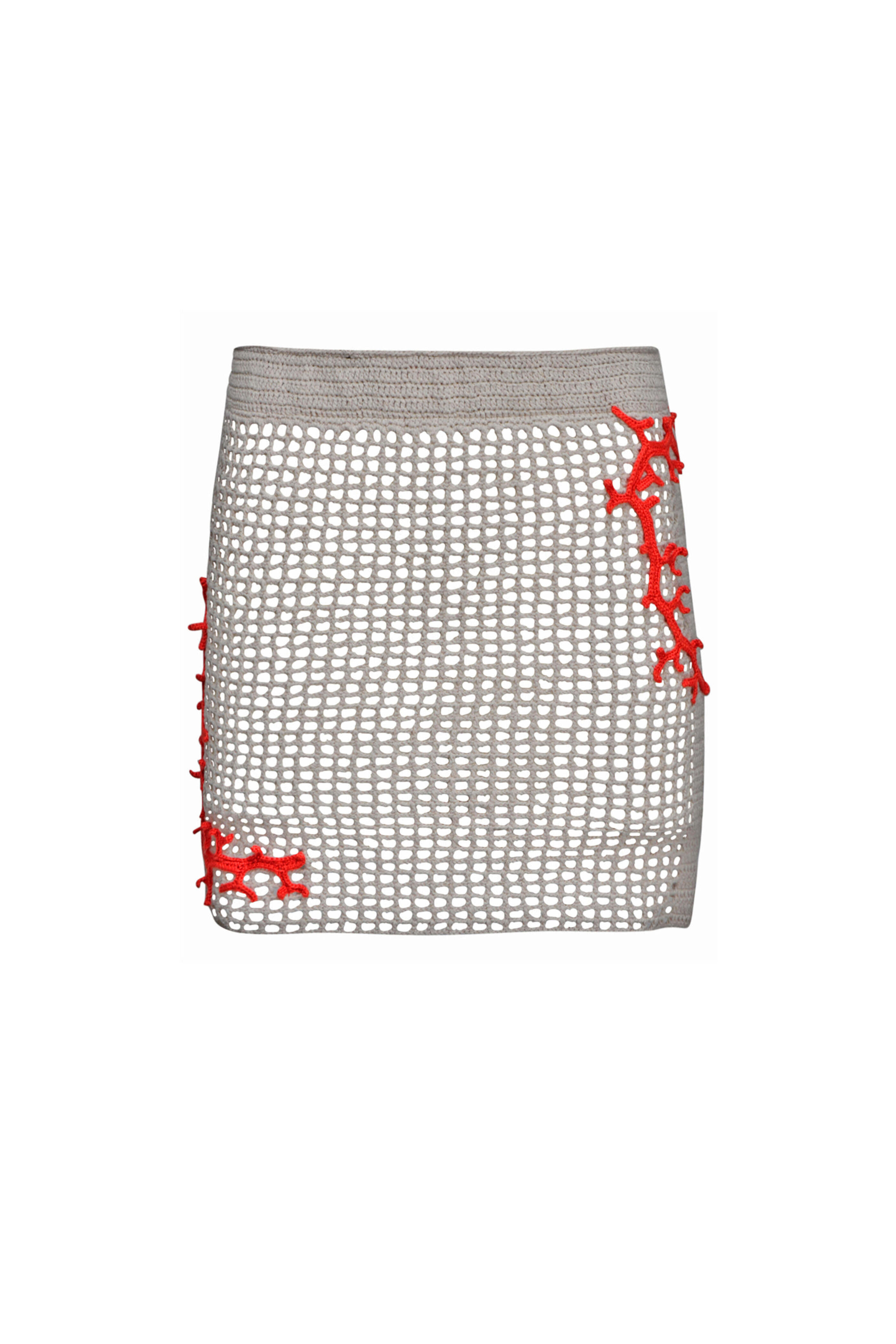 My Beachy Side - Stone Crochet Atlas Mini Skirt