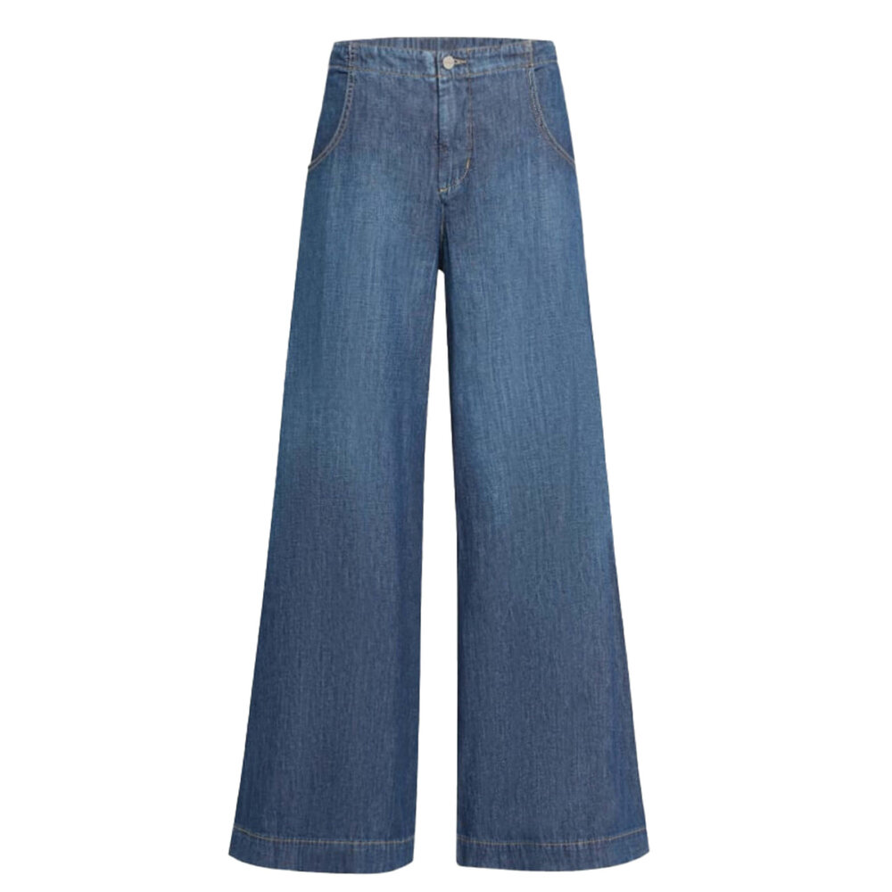 【TWN】23SS★ Trigger Washing Wide Denim Pants Vintage Washing Wide Leg Denim Pants CN14 - Korean Women's