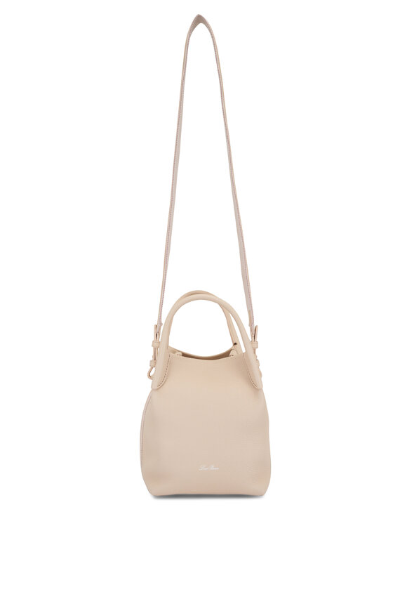 Loro Piana - Small Bale Creamed Honey & Sun Gold Bucket Bag