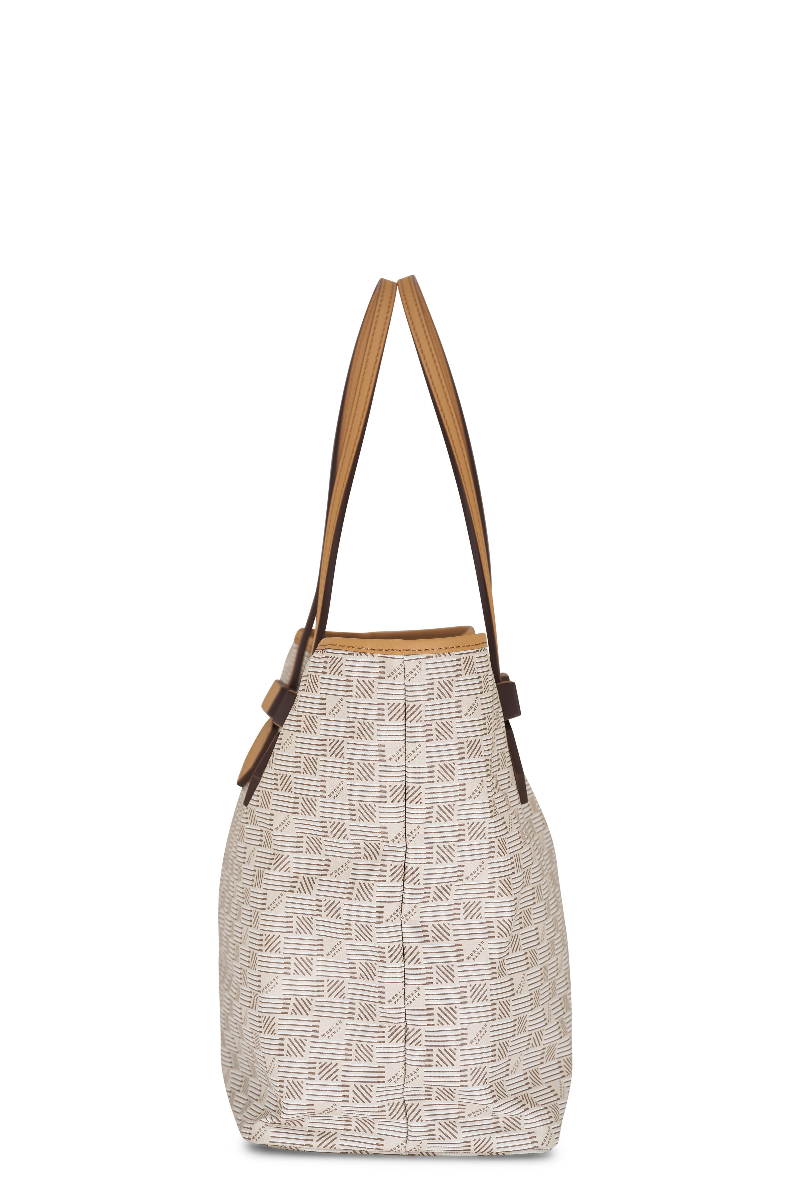 Moreau Paris Women's Medium Saint Tropez Cappuccino Monogram Tote