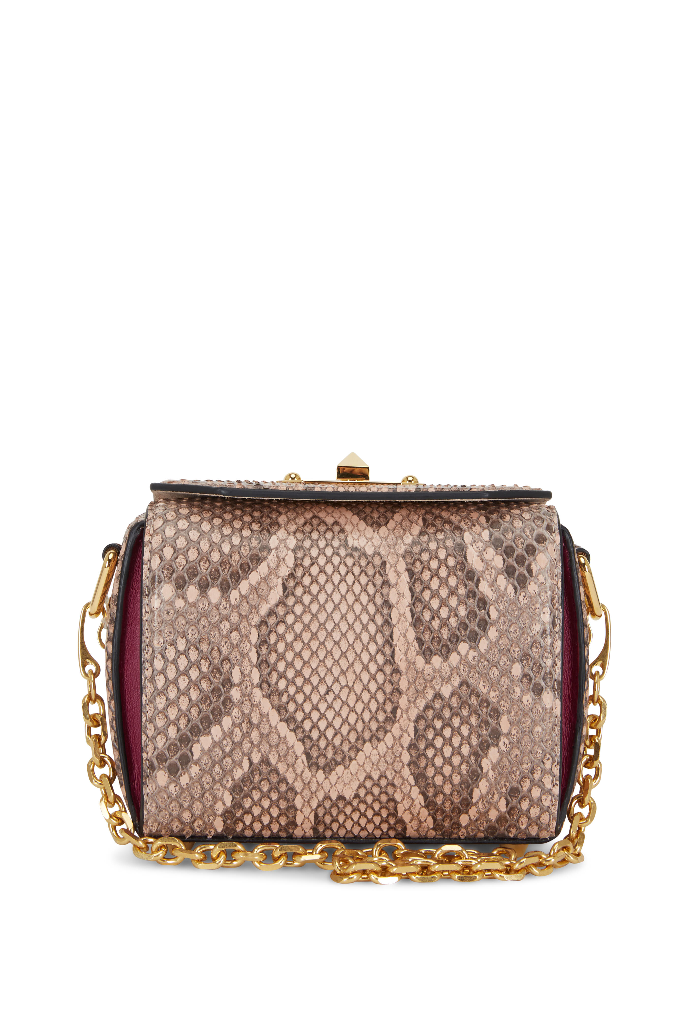 Python handbag Alexander McQueen Blue in Python - 26075562