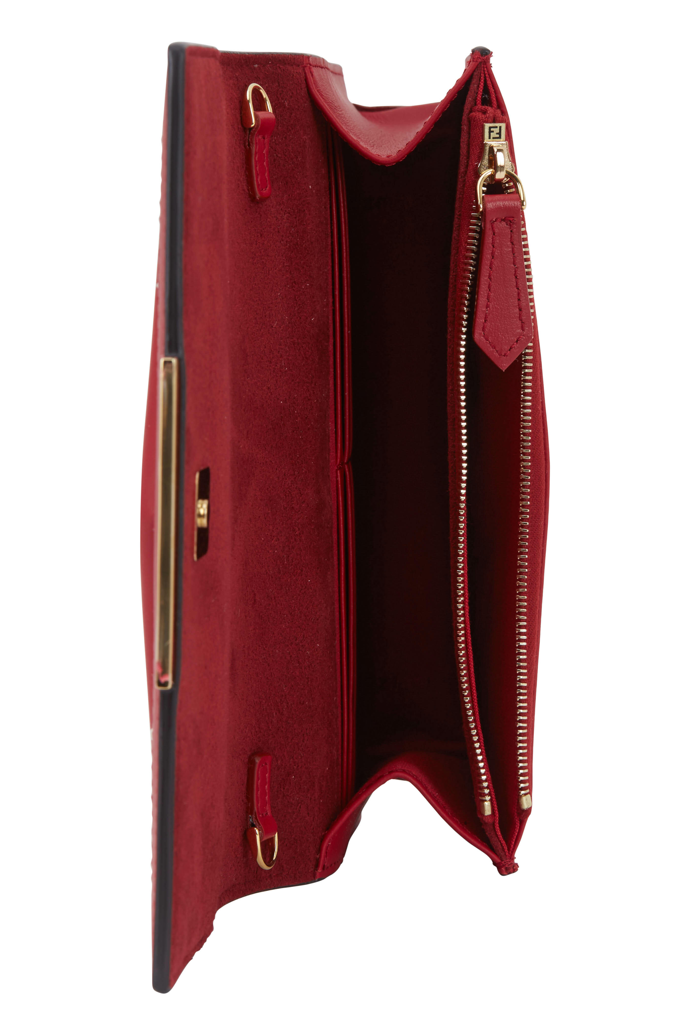 Fendi - Bag Bugs Red Leather Chain Mini Bag