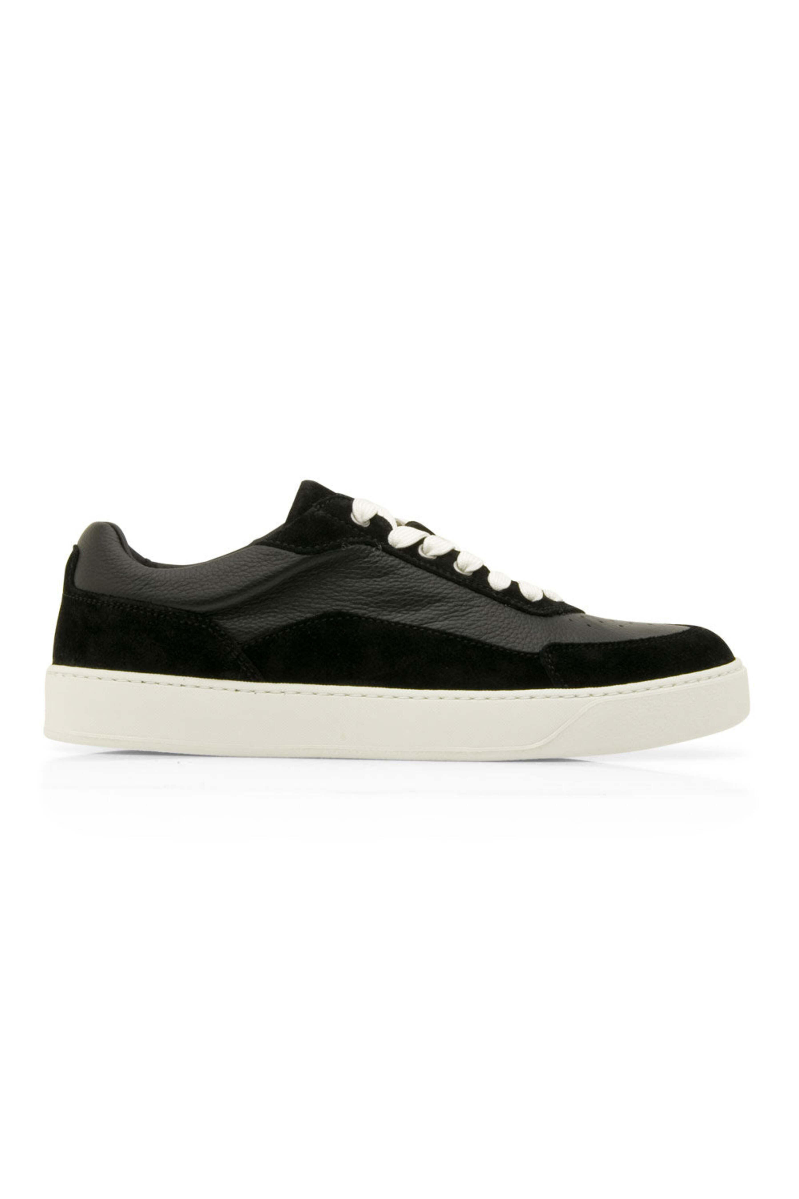 Harrys of London - Finch Suede and Milled Calf Sneaker in Black