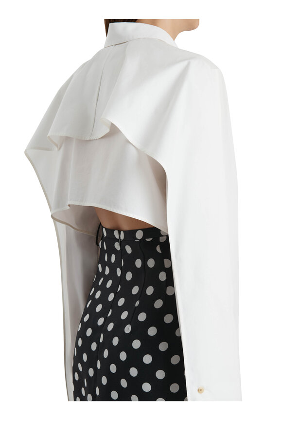 Khaite Fritz Chalk White Cropped Top - view 5