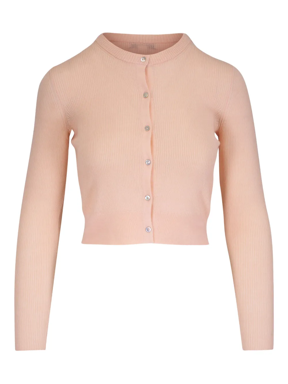 Vince - Rose Nectar Cashmere & Silk Ribbed Slim Cardigan