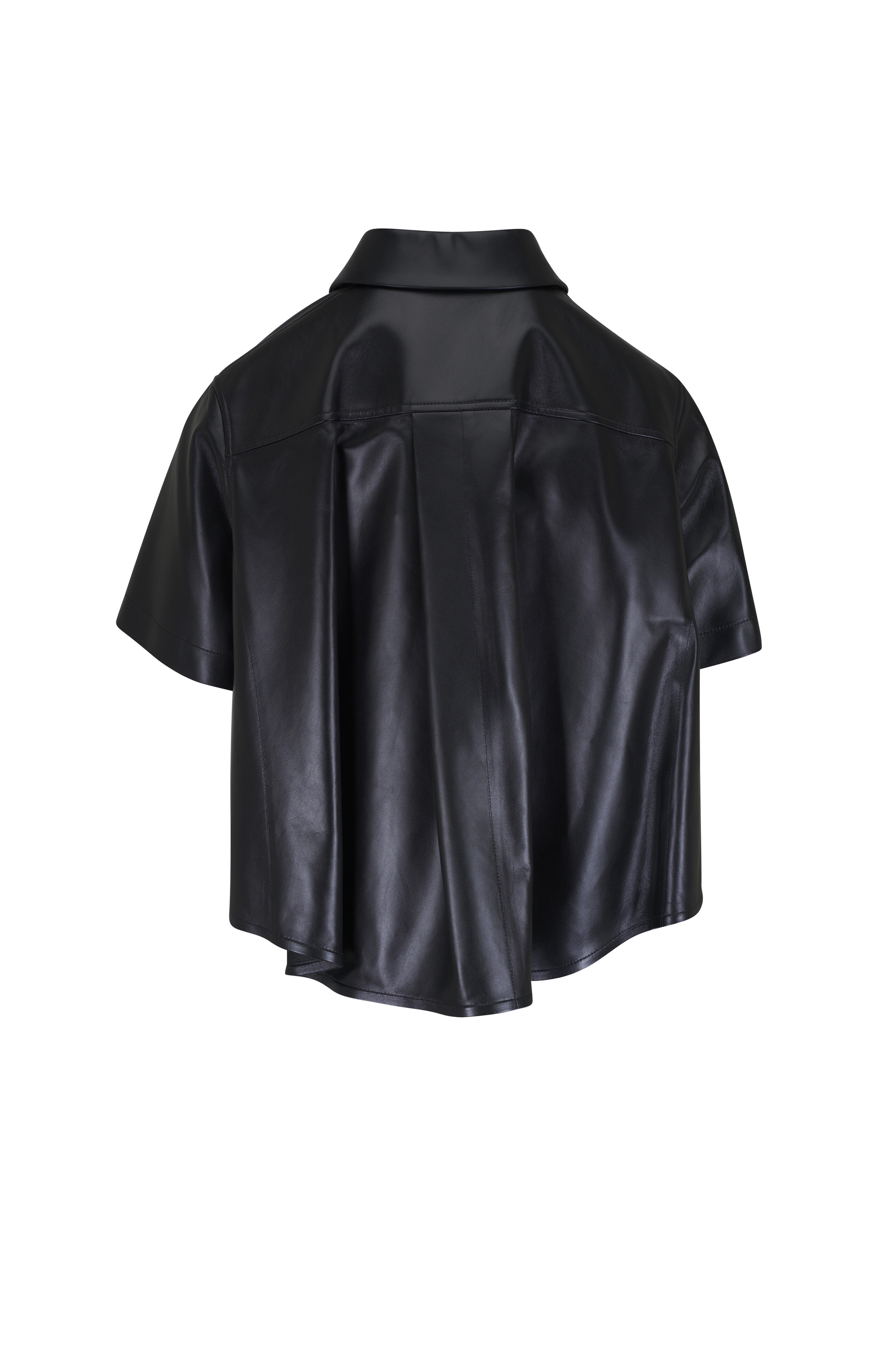 Loewe - Black Leather Trapeze Shirt