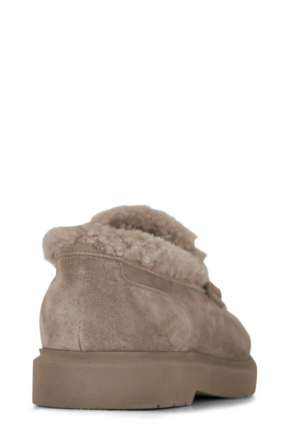 Brunello Cucinelli - Ice Suede Shearling Light Loafer 