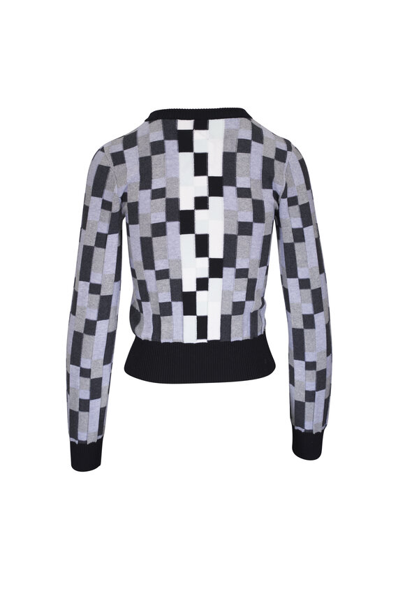 Loewe - Gray Anagram Checker Sweater