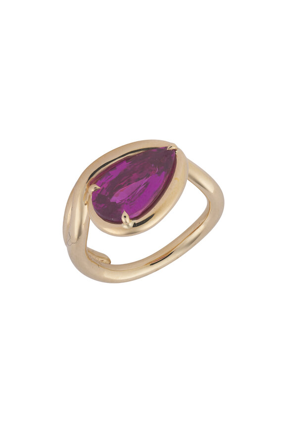 Vanessa 178Pink Sapphire Double Curva Ring