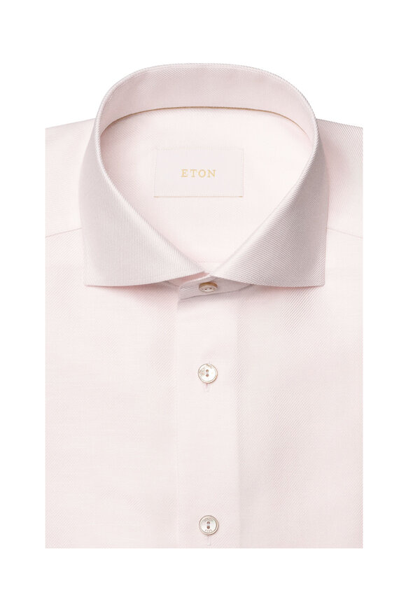 eton dress shirt Medallion Signature Twill (Contemporary Fit) Cut away Cuff Men's Contemporary-Fit Organic Cotton Check