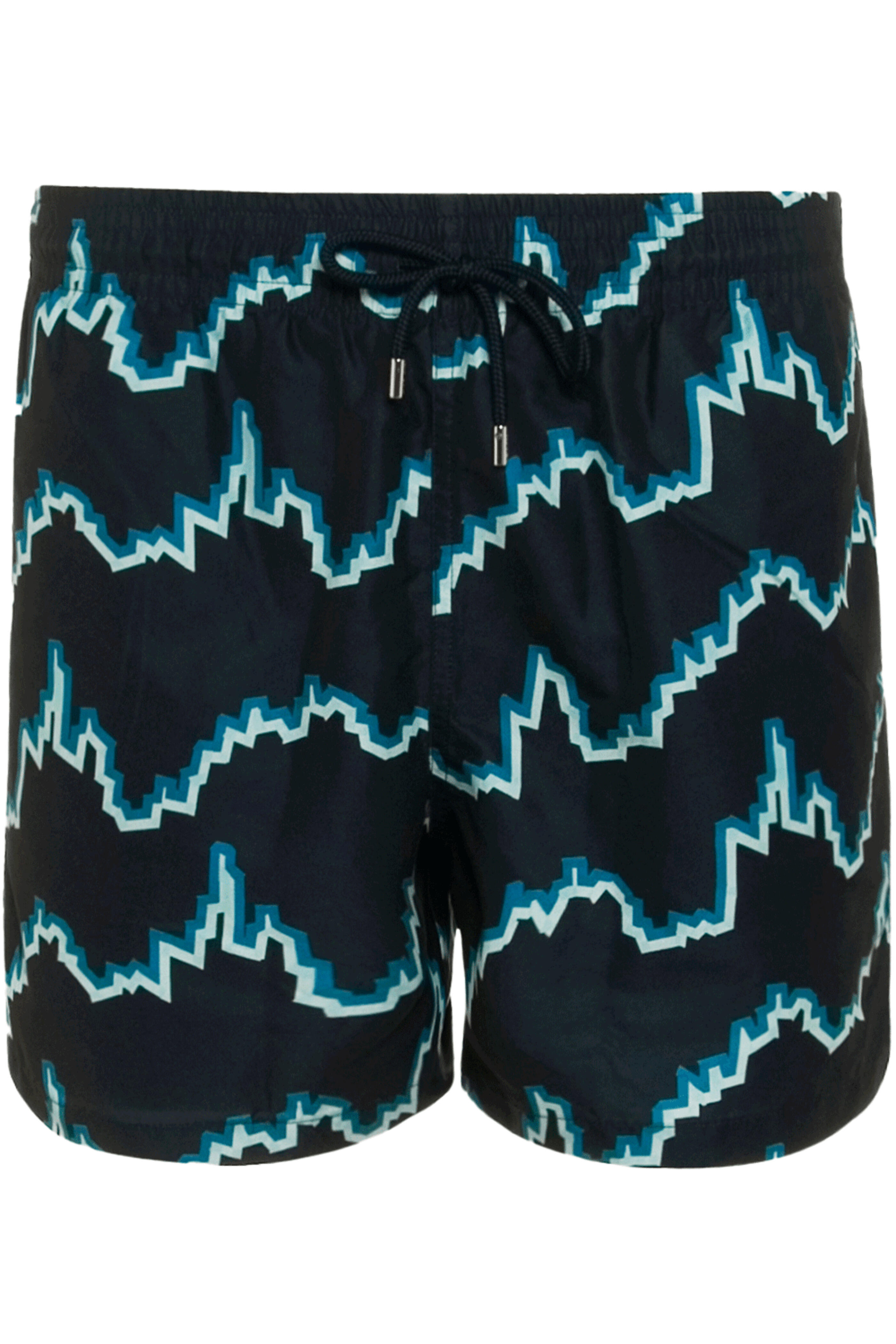 Derek Rose - Navy and Green Short Swim Shorts
