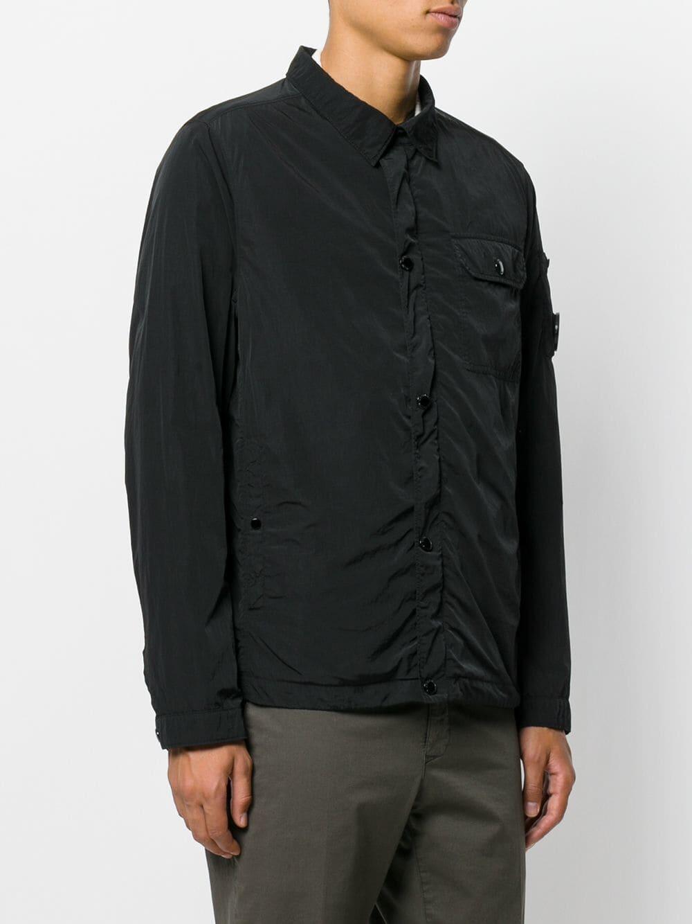 CP Company - Caviar Black Nylon Overshirt