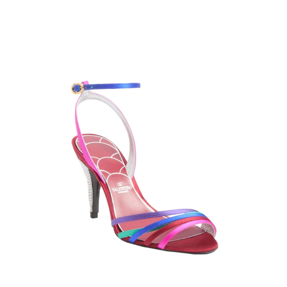 サンダル・ミュール VALENTINO Heeled sandals VALENTINO GARAVANI Ladycrush 85 embellished leather sandals