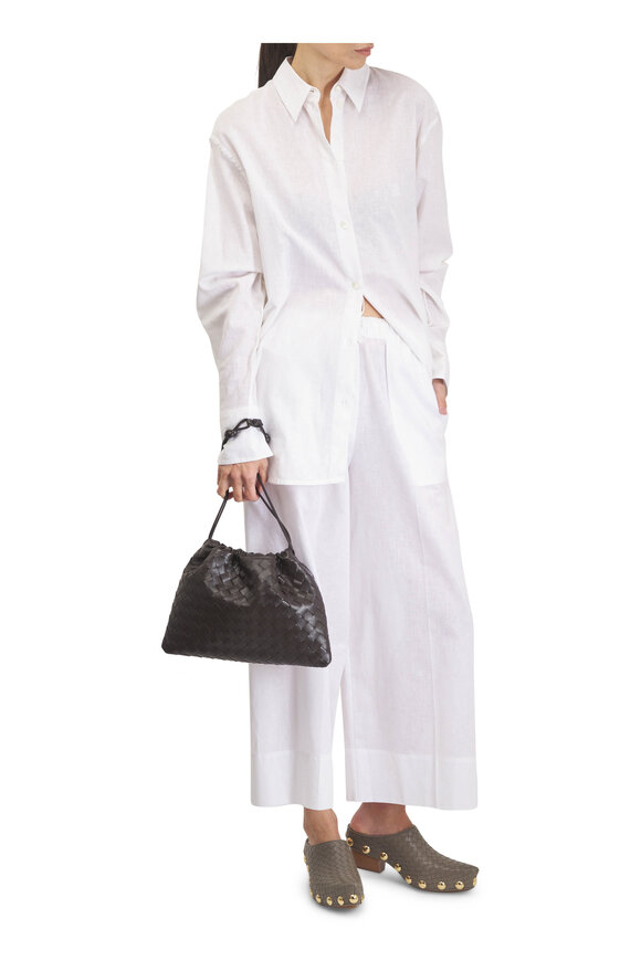 Totême Summer White Oversized Cotton & Linen Shirt - view 2