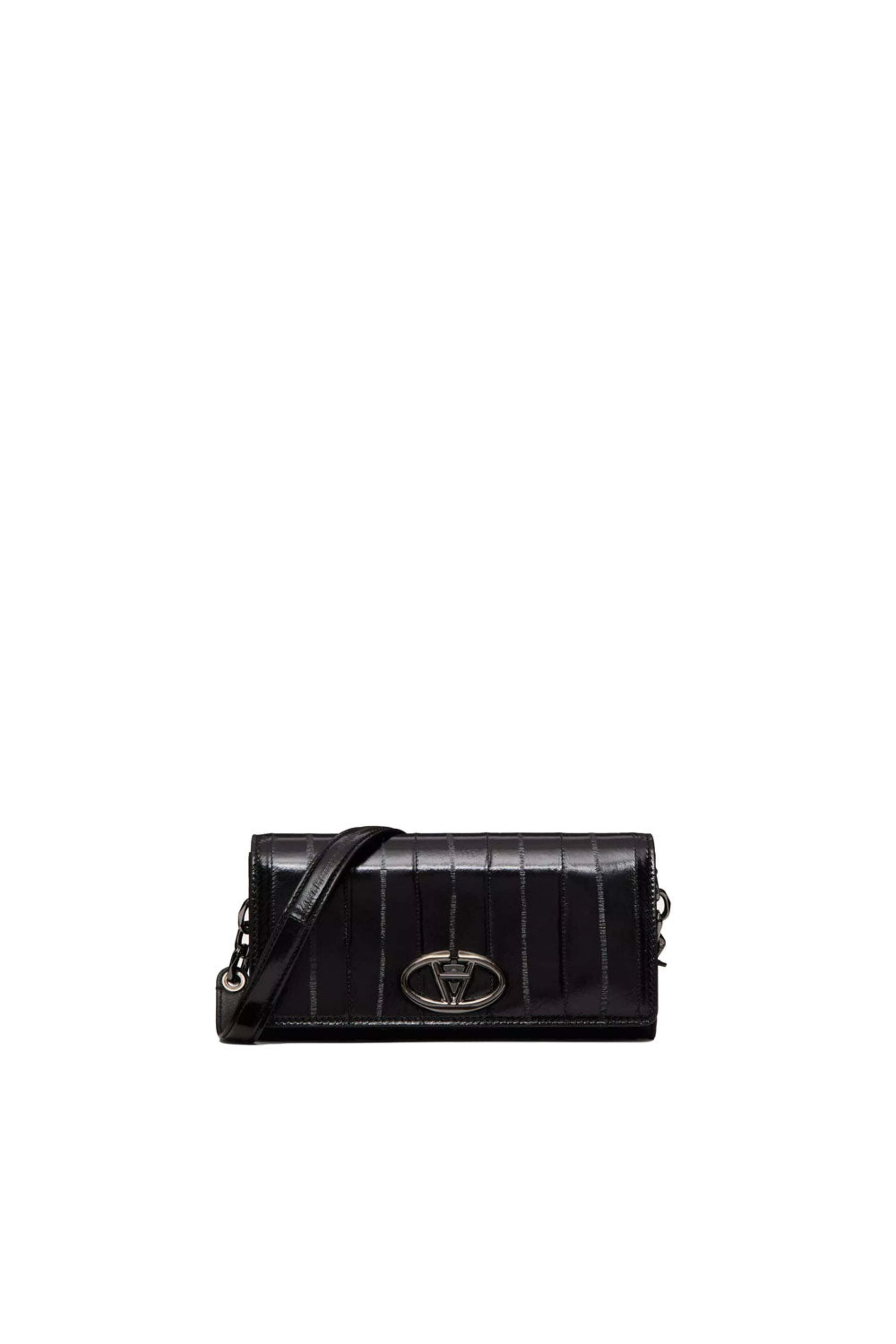 Valentino Garavani - Bold VLogo Textured Leather Wallet in Nero