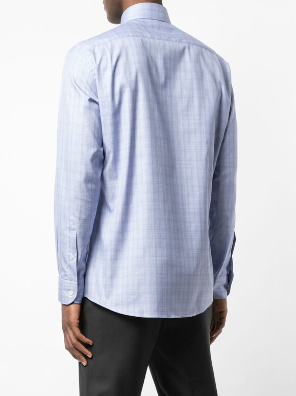 Zegna - Traveller Navy Blue Patterned Sport Shirt