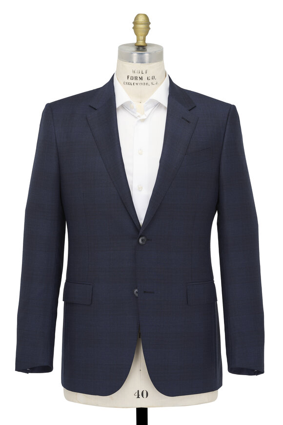 Zegna - Trofeo Microstripe Navy Wool Suit