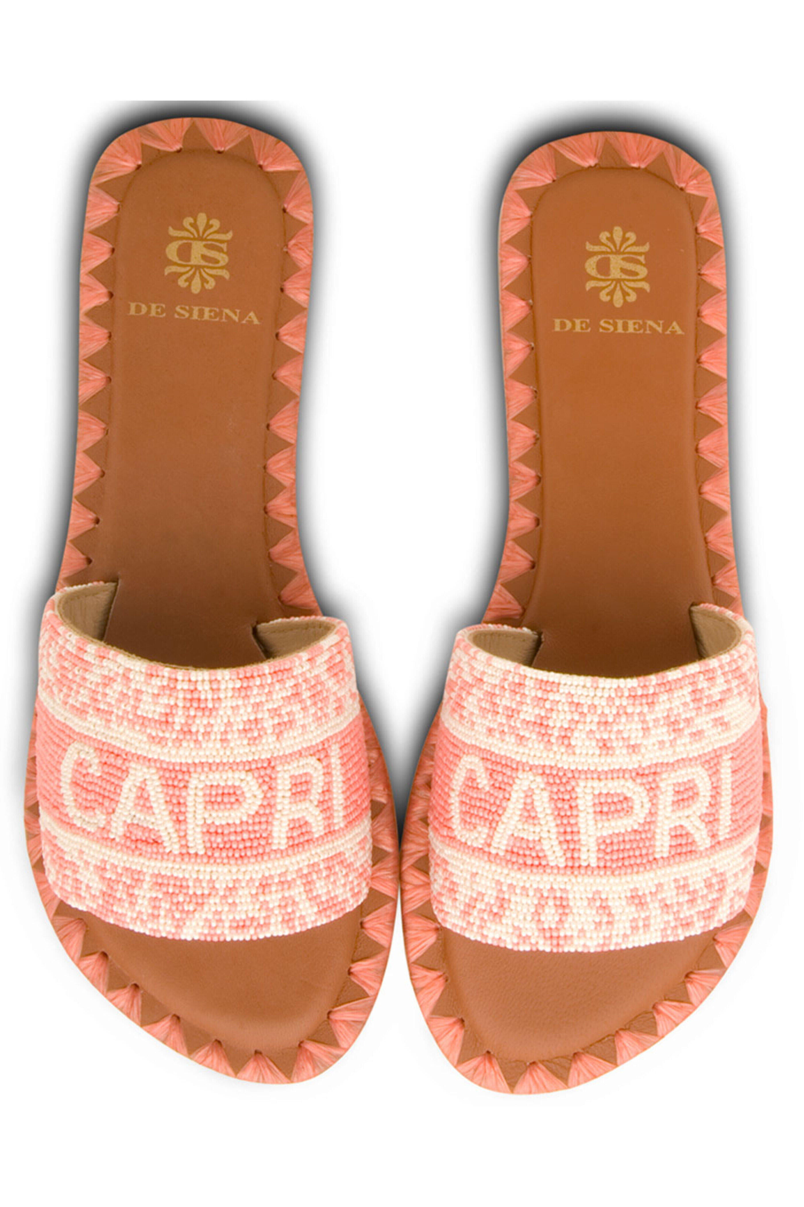 De Siena - Capri Slide Sandal in Rose