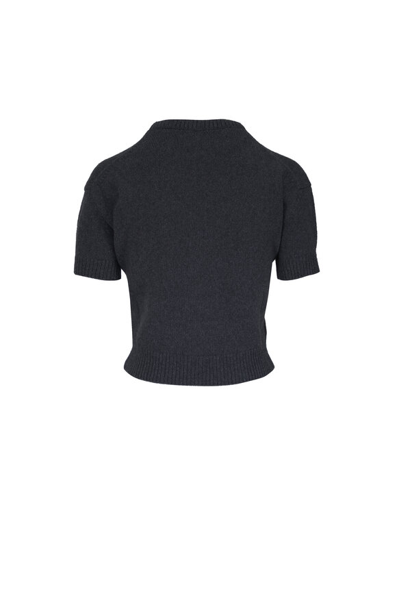 Khaite Golden Charcoal Lofty Cashmere Sweater - view 2
