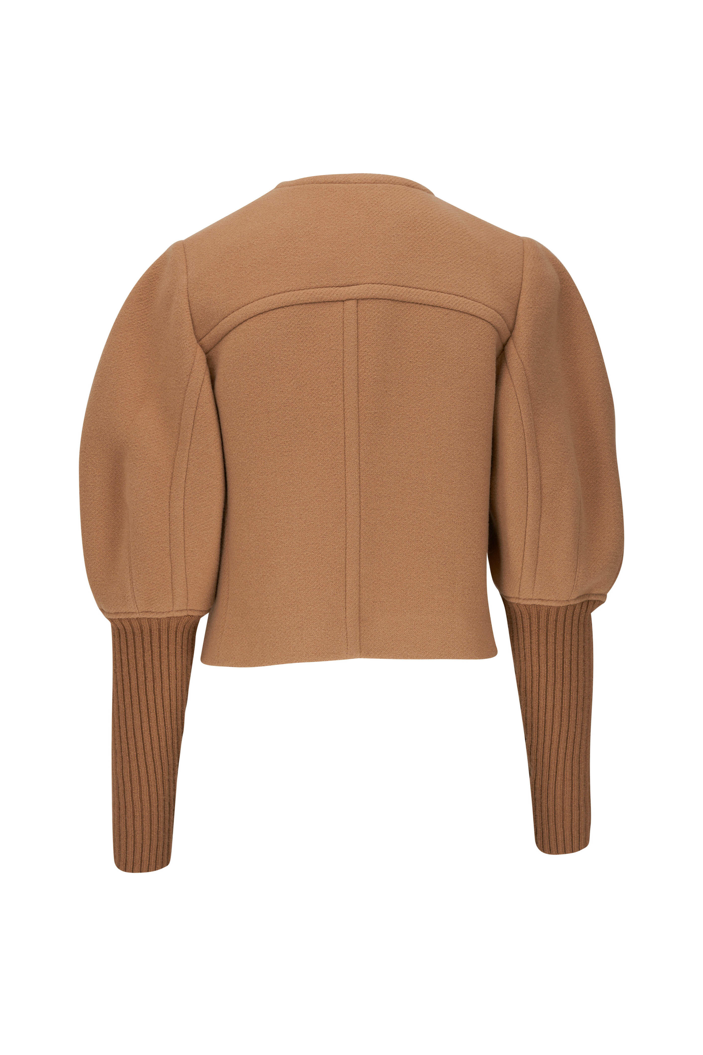 ジャケット CHLOE Brown Polyester Blend Bomber Jacket CHLOÉ Cropped shell bomber jacket | NET-A-PORTER