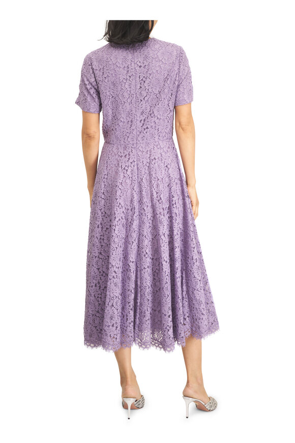 Michael Kors Collection Wisteria Corded Floral Lace Dance Dress - view 4