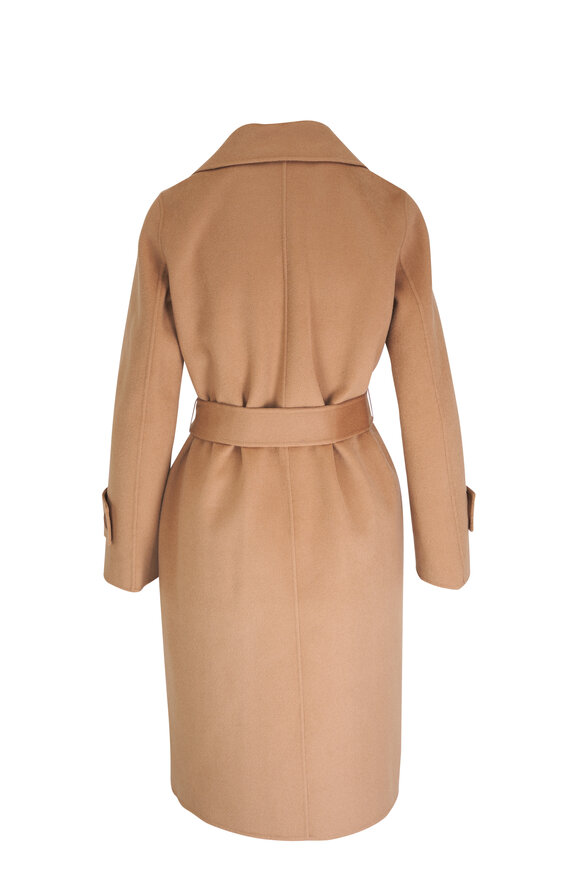 Kinross - Camel Wool & Cashmere Belted Coat