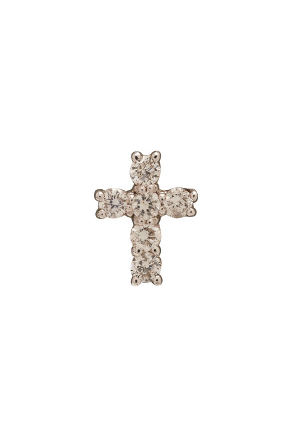 Kai Linz - Diamond Cross Stud Earrings