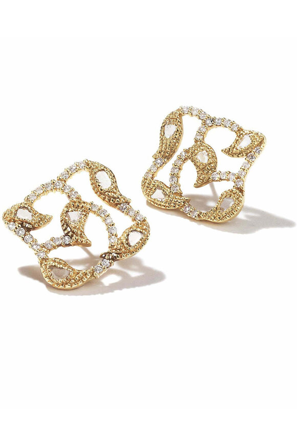 Coomi Vitality Vine Earrings - view 1