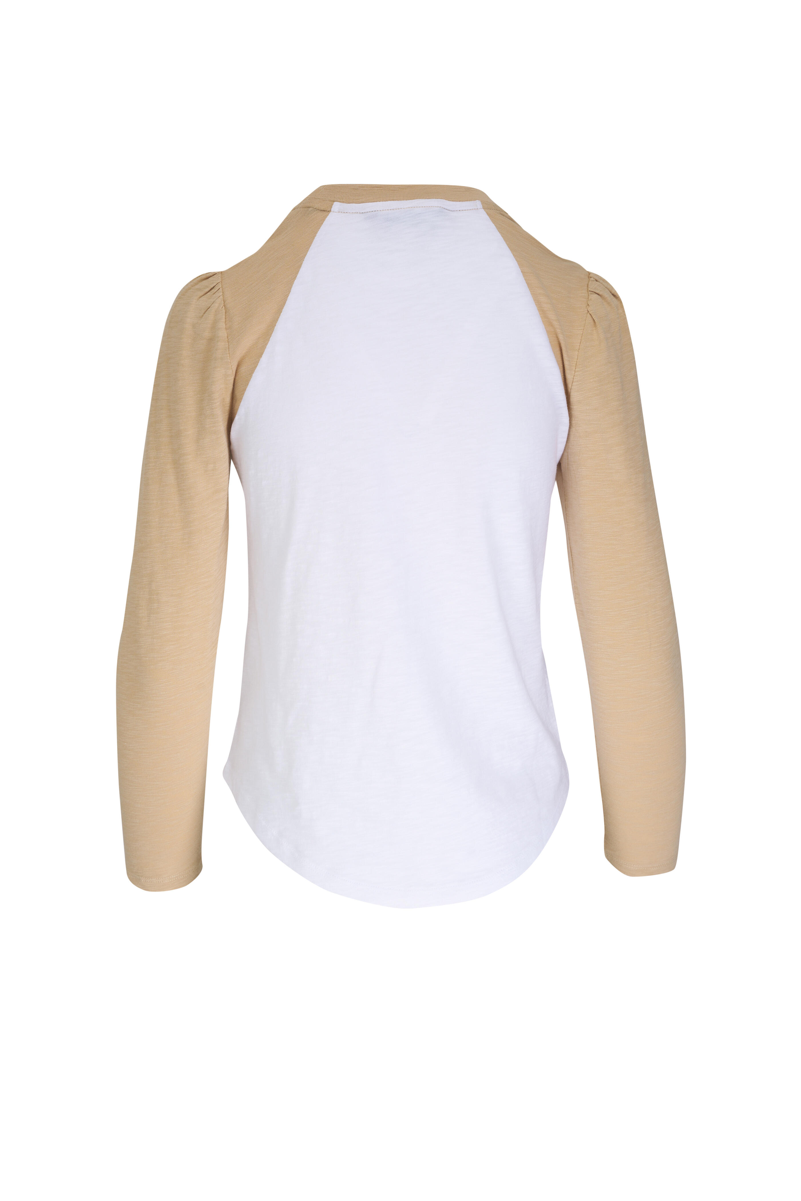 Veronica Beard - Mason Khaki & White Baseball T-Shirt