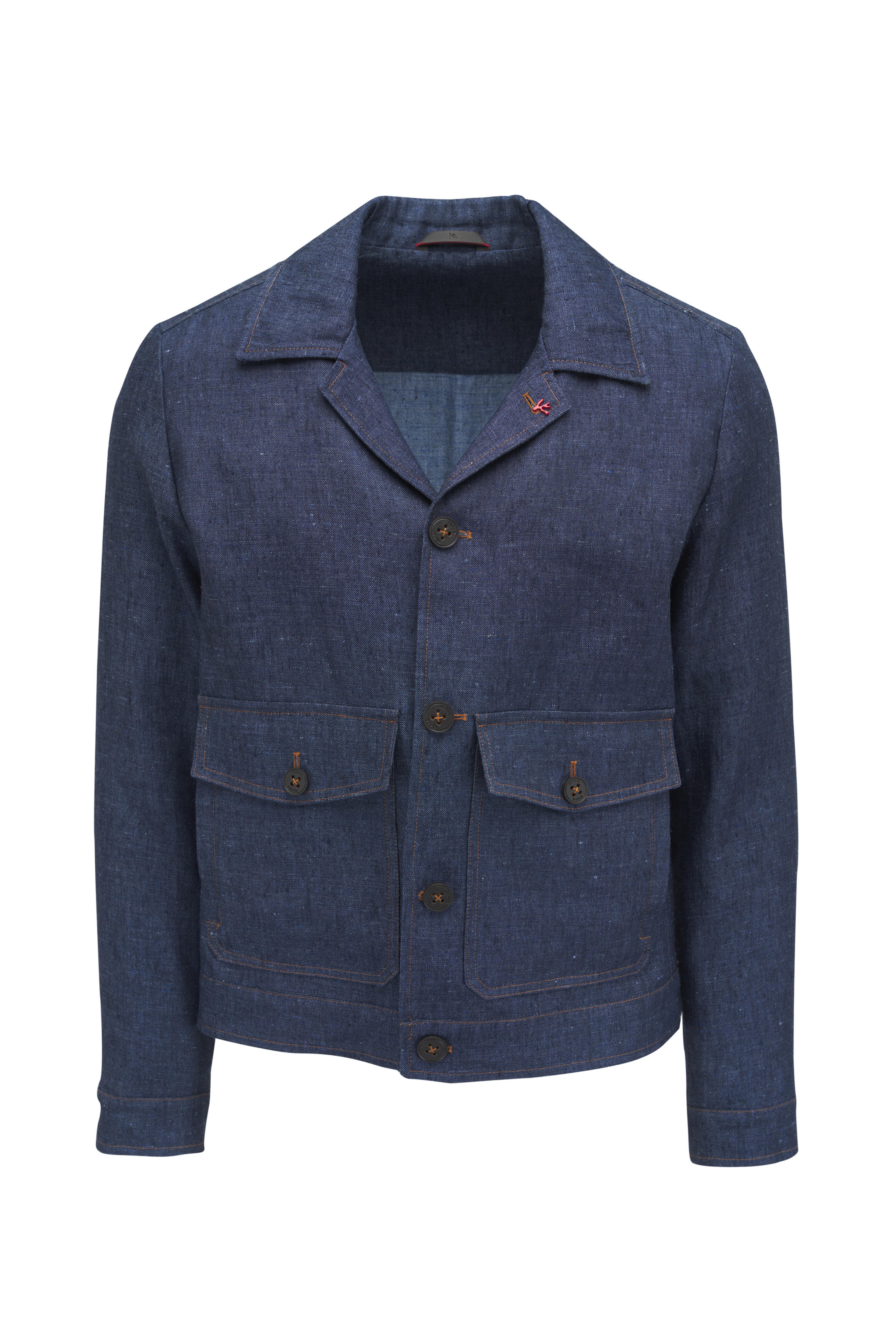 Isaia - Portofino Navy Linen, Wool & Silk Jacket