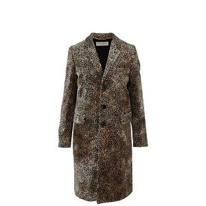 Saint Laurent - Mini Leopard Print Chesterfield Coat