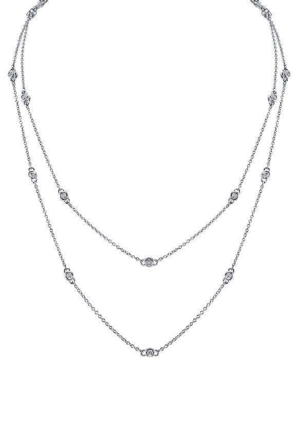 Aaron Henry - Celebration White Gold Diamond Chain Necklace