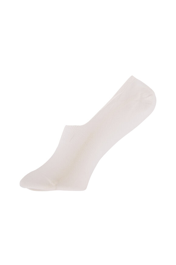 Pantherella  Women's Rio White Egyptian Cotton No-Show Socks