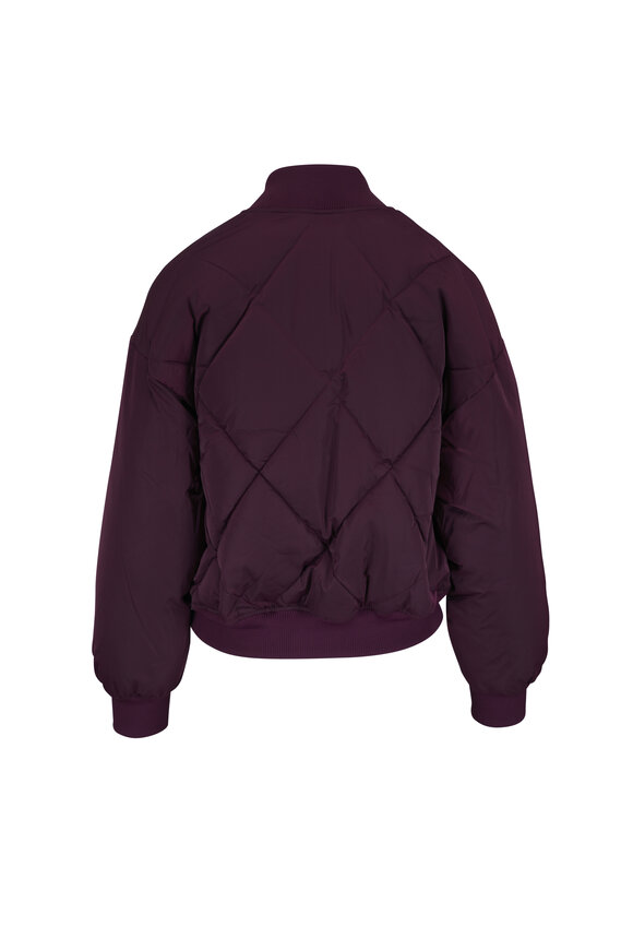 L'Agence Violeta Reversible Quilted Puffer Bomber Jacket - view 4