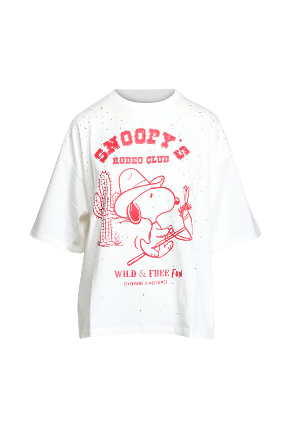 Essentiel Antwerp Junki Rhinestone Embellished Snoopy T-Shirt - view 1