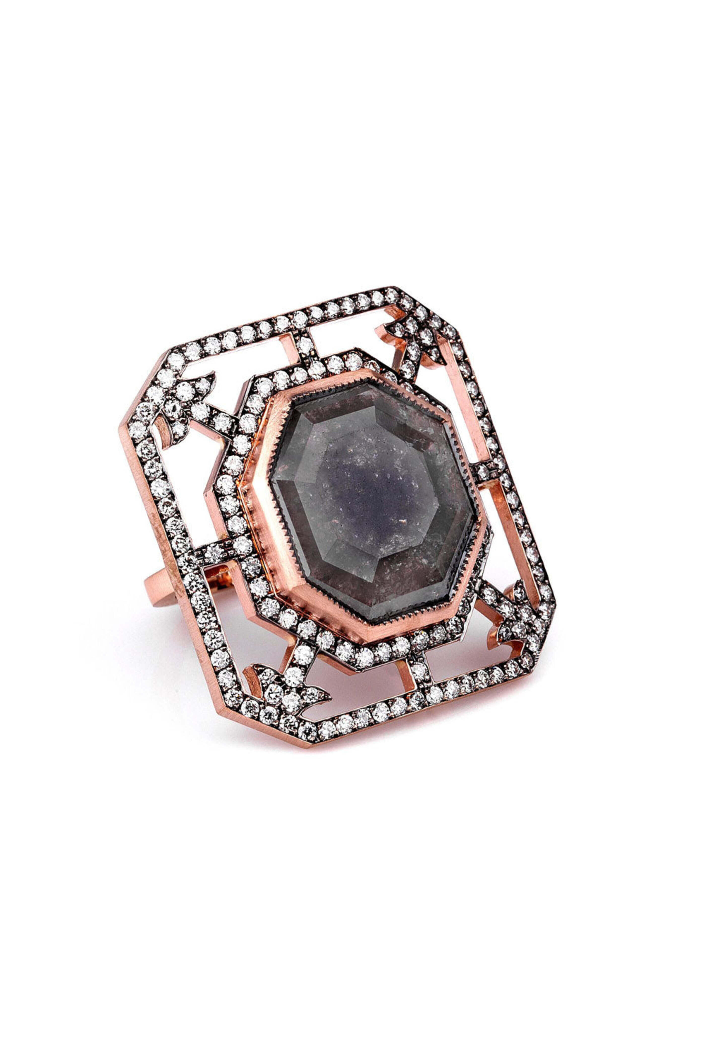 Sylva & Cie - Diamond Octagon Ring