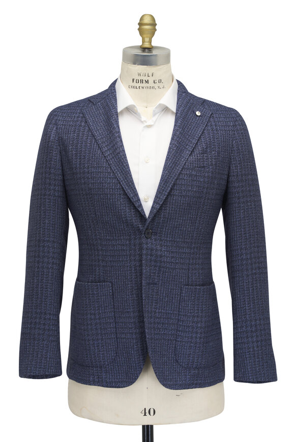 L.B.M. 1911 - Prince of Wales Blue Tonal Sportcoat