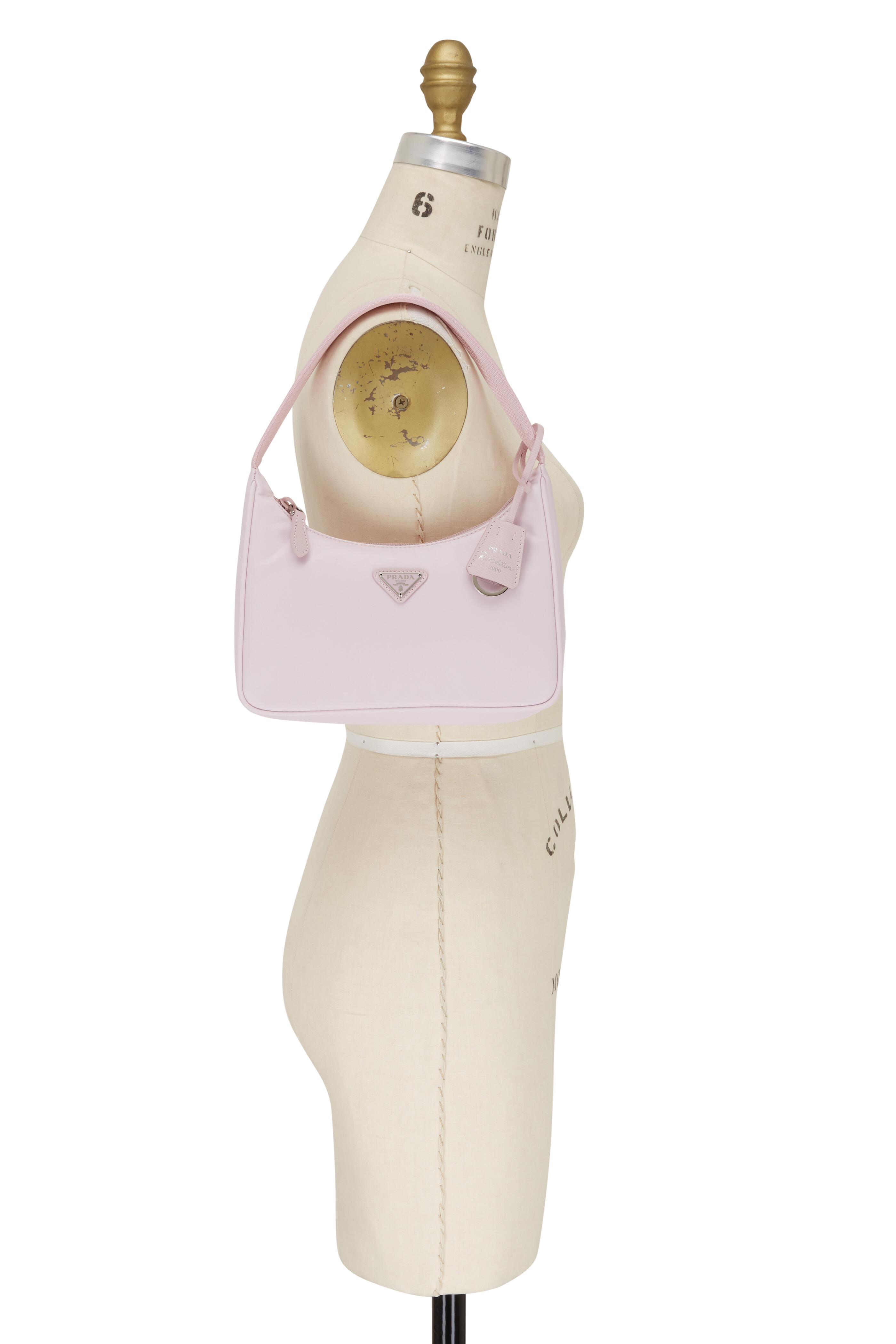 Prada - Tess Blush Satin Mini Shoulder Bag | Mitchell Stores