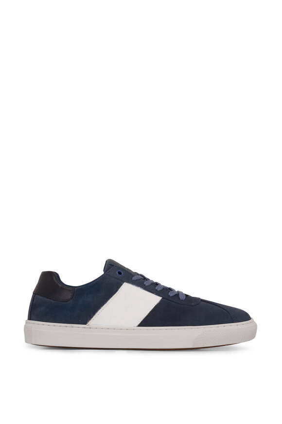 G Brown - Jolt Blue Suede Low Top Sneaker 