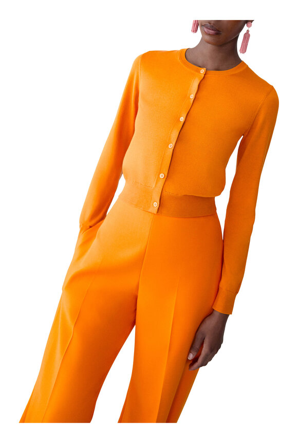 Carolina Herrera Sunset Silk & Cotton Cardigan - view 4