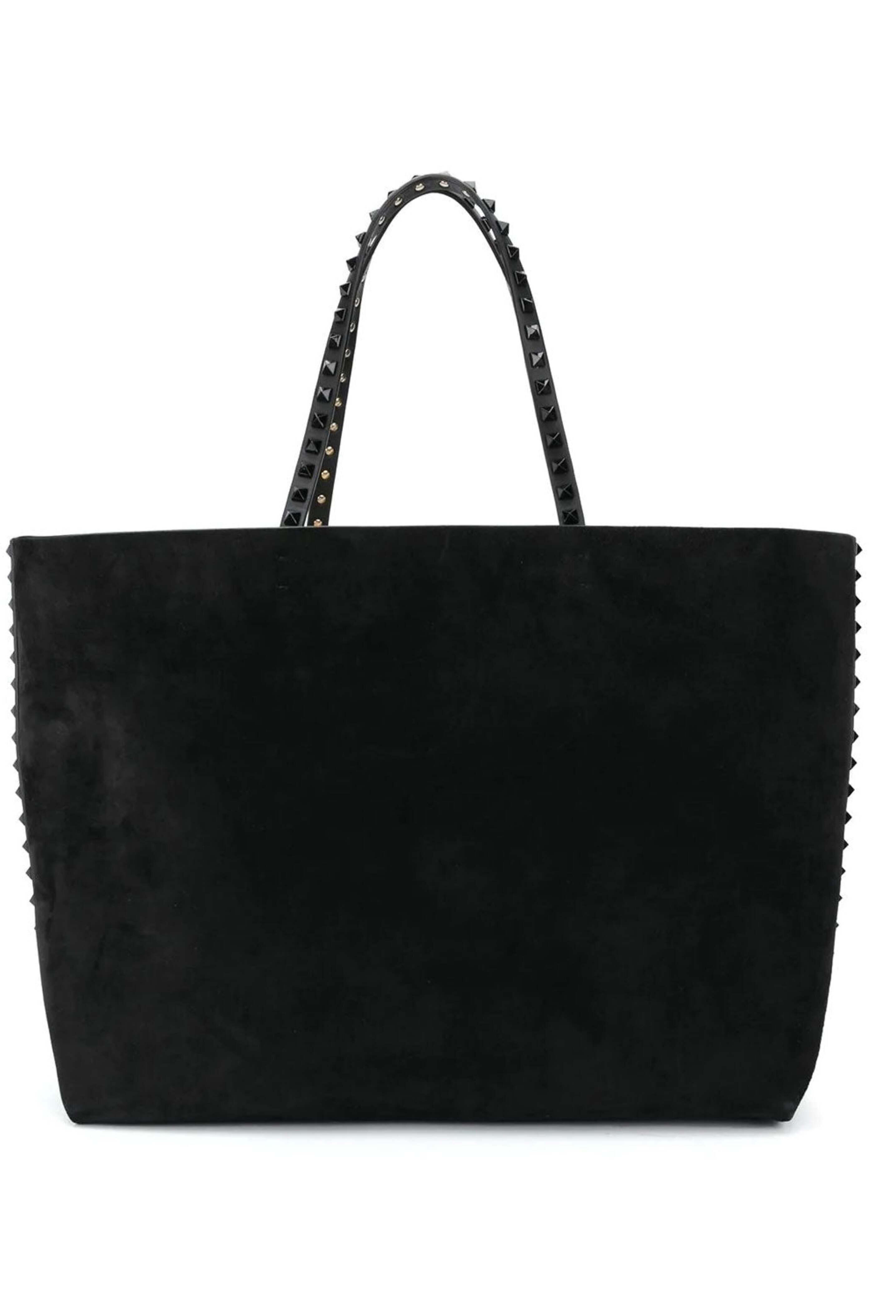 Valentino Garavani - Rockstud Leather Tote in Black
