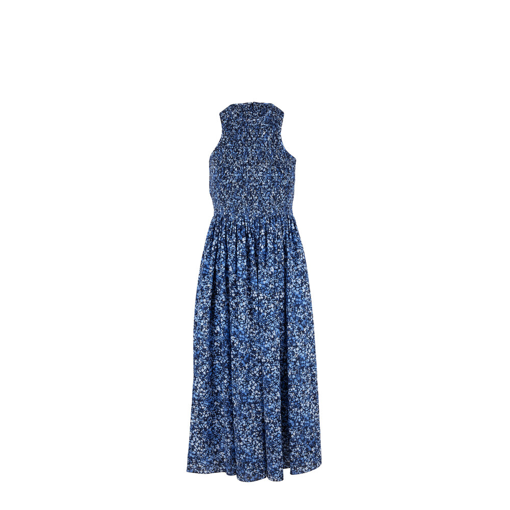 Michael Kors Collection - Cornflower Multi Floral Smocked Dance Dress