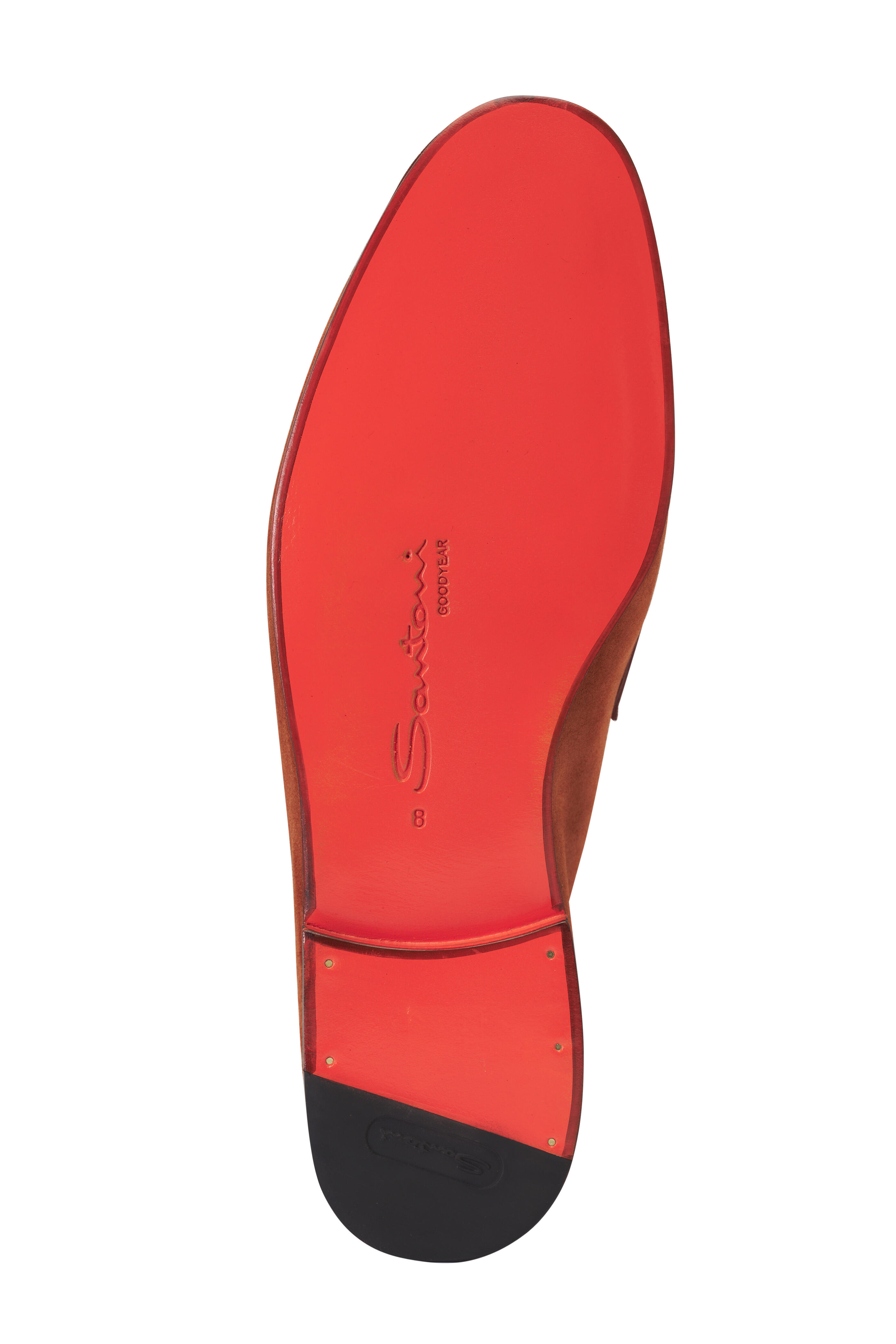 Santoni - Carlos Terracotta Suede Penny Loafer