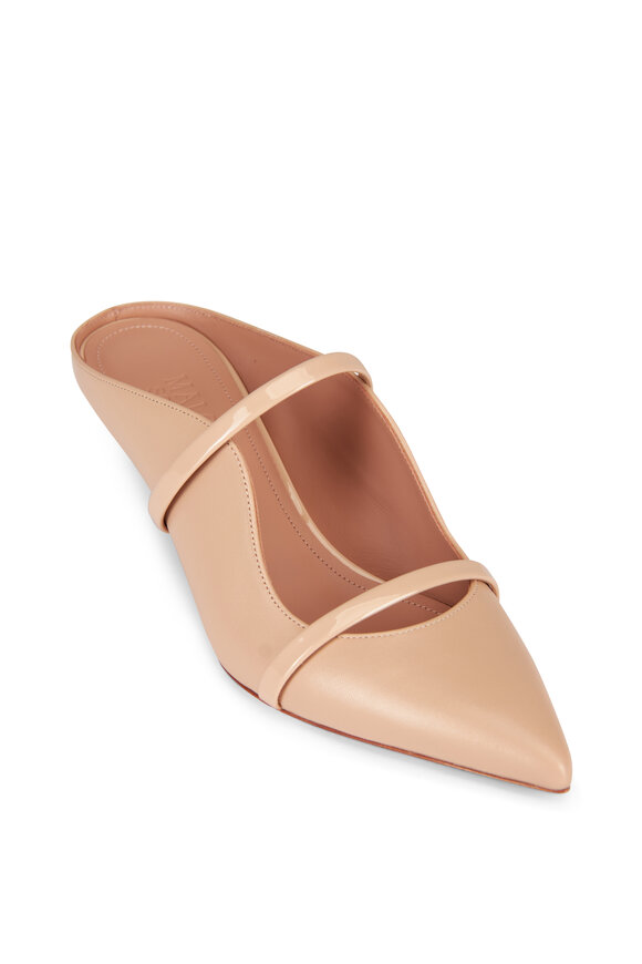 Malone Souliers Maureen Buff Leather Double Strap Pump, 45mm - view 1