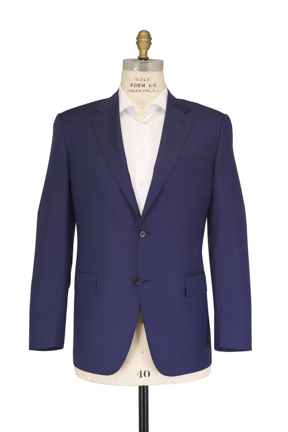 Canali French Blue Wool Suit - view 2