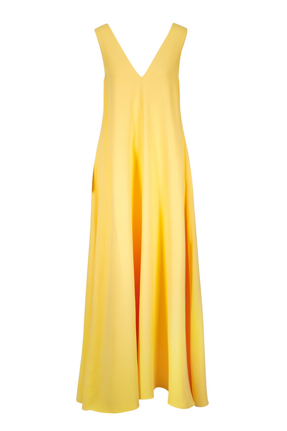 Lafayette 148 New York Daisy Yellow Sleeveless Maxi Dress - view 1