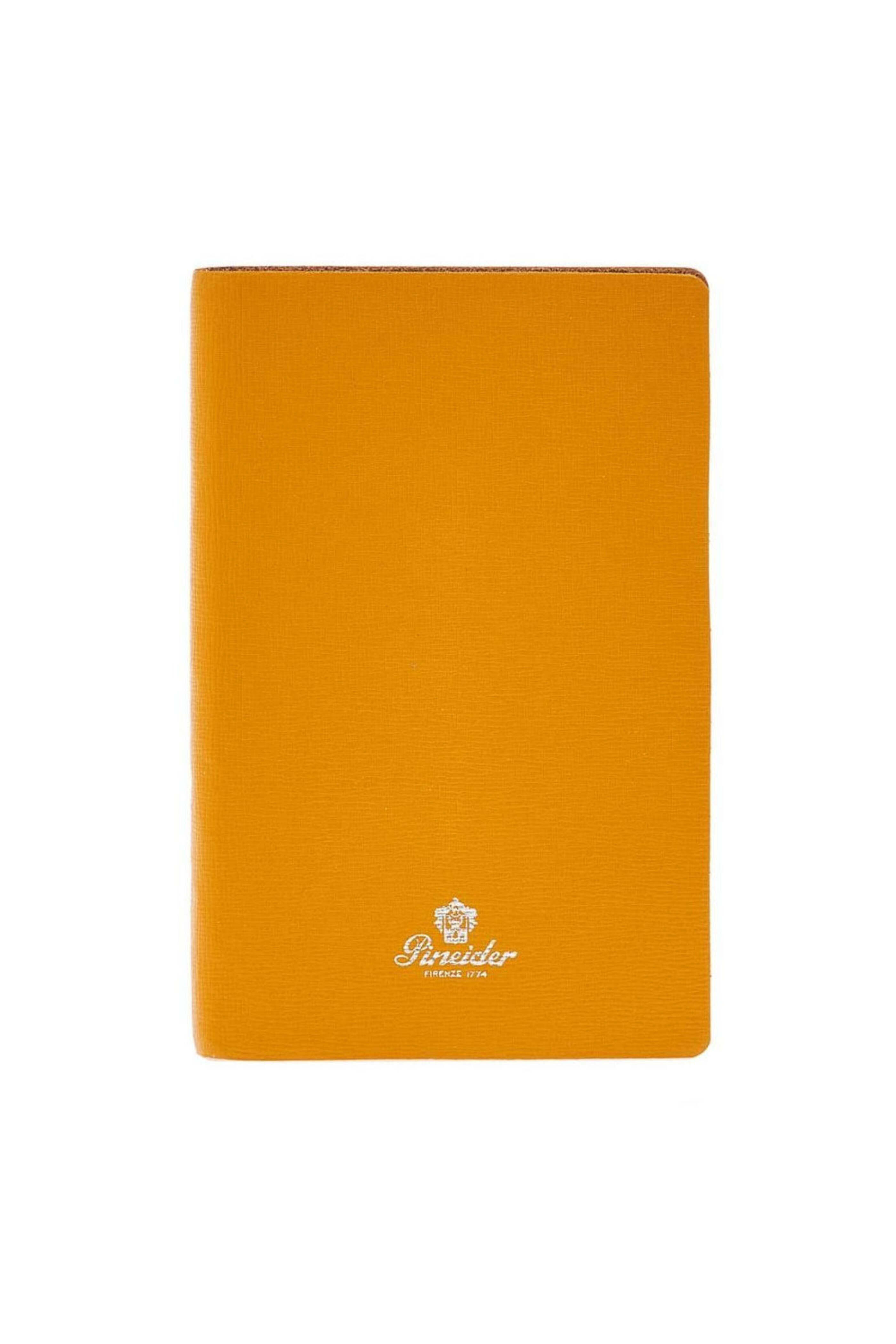 Pineider - Small Milano Leather Notebook in Mustard